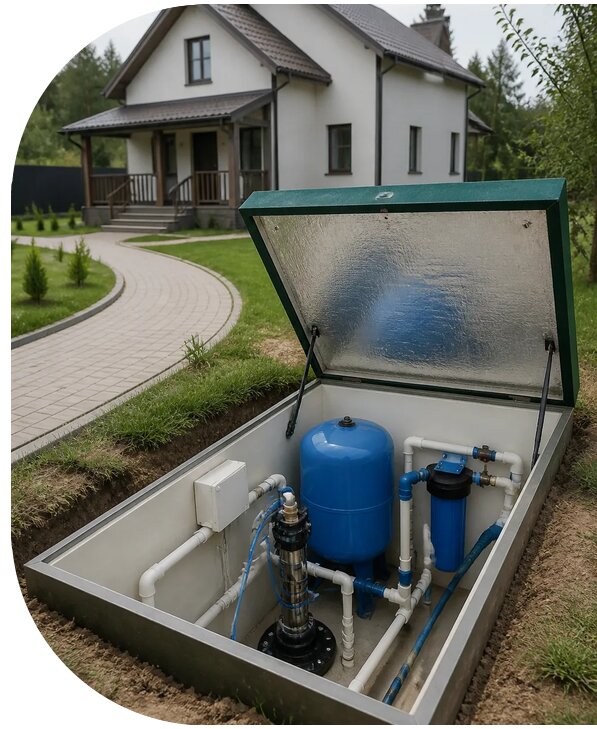 Автономное водоснабжение дома в Димитровграде от 154545 р. | АПаруса-Дмт